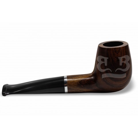 Cachimbo Elite Prateado Reto Encerado (Filtro Permanente) Piteira Chifre